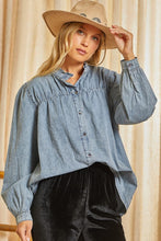 Load image into Gallery viewer, Charlie Denim Top
