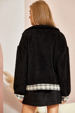 Load image into Gallery viewer, Cher Faux Fur Plaid Jacket
