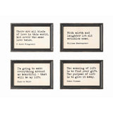 Wood Framed Saying Decor