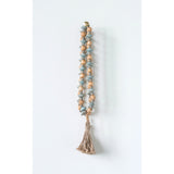 Wood Bead Strand With Tassel