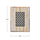 Two-Tone Bone Photo Frame