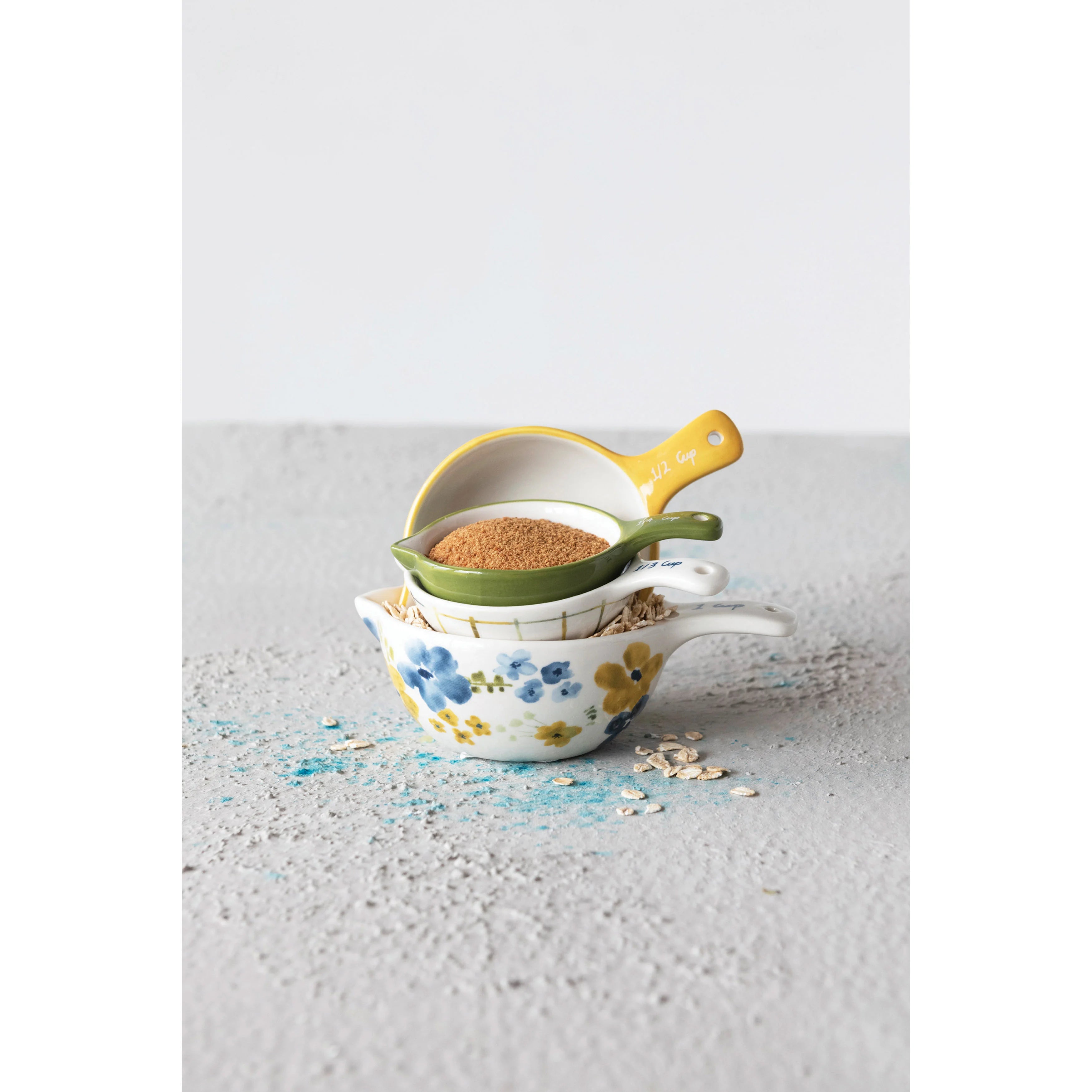 Hand Painted Measuring Cups