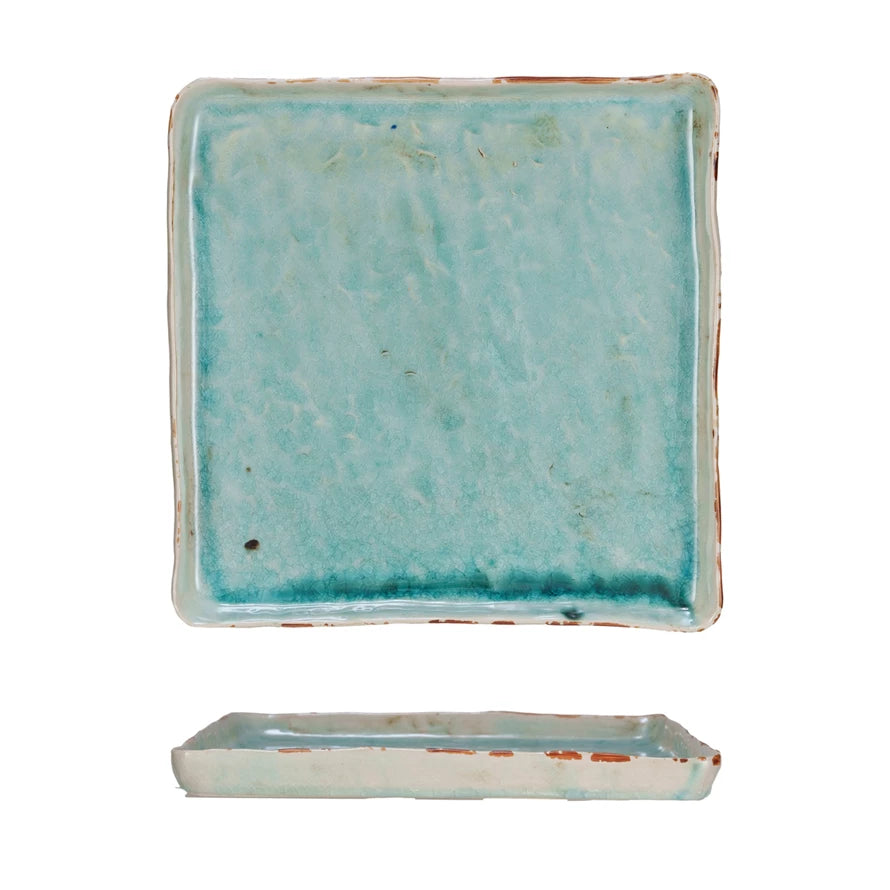 Aqua Square Platter