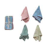 Cotton Striped Napkins- Set of 4