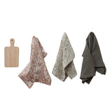 Towels & Wood Cheese Board Set