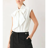 Greta Bow Tie Button Down Top