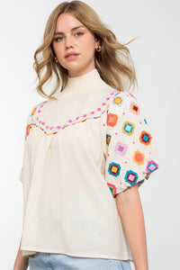 Carla Embroidered Top