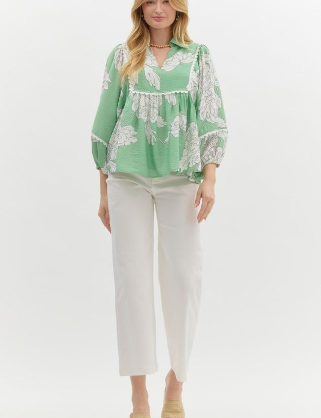 Elizabeth Floral Print Blouse