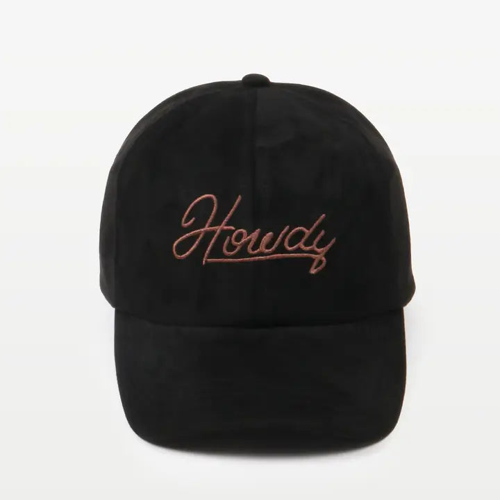 HOWDY Suede Ball Cap
