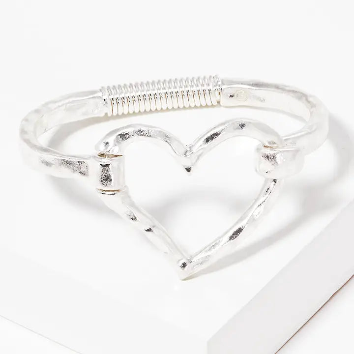 Heart Hinged Bracelet
