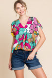 Naomi Floral Print Top