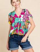 Naomi Floral Print Top