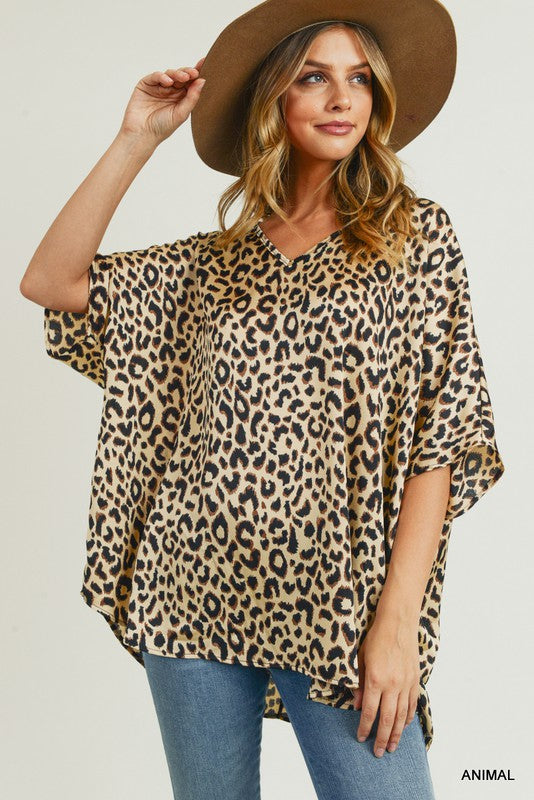 Peyton Animal Print Top