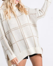 Load image into Gallery viewer, Jessica Grid Print Sweater
