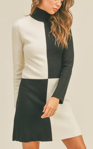 Gloria Color Block Sweater Dress