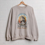 Willie Nelson In the Sky Sand Thrifted Sweatshirt