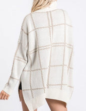 Load image into Gallery viewer, Jessica Grid Print Sweater
